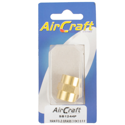 (image for) Manifold Brass 3/8x3/8 F/f 1pc Pack