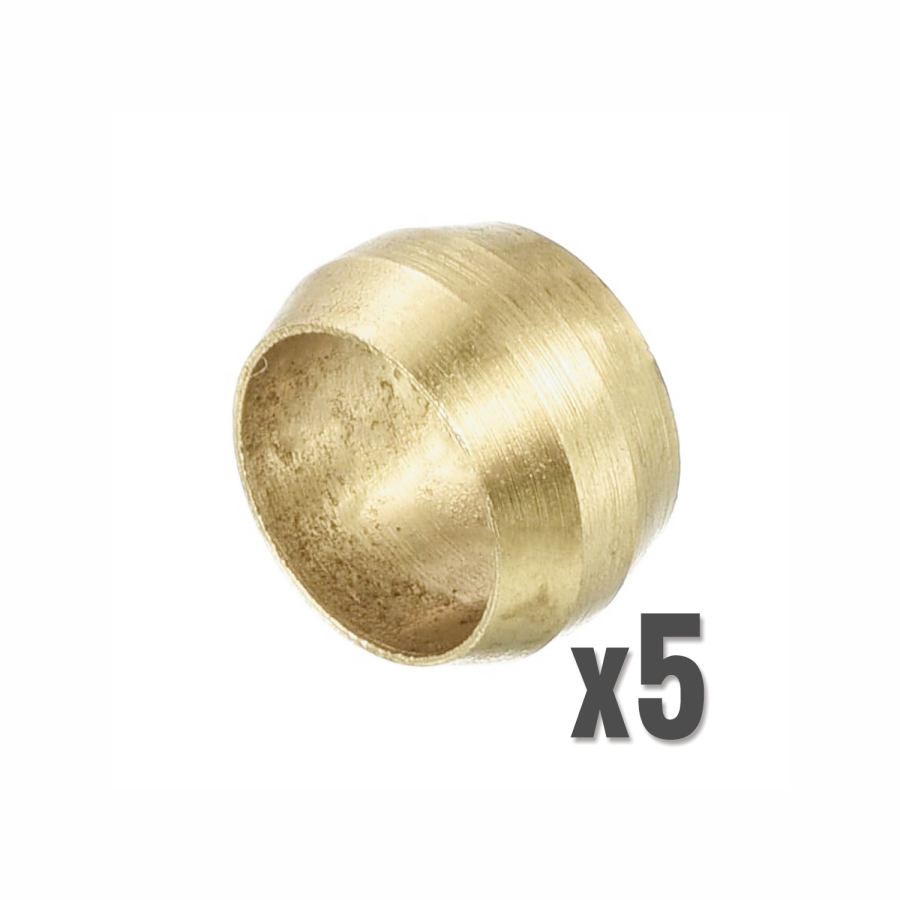(image for) Ferrule Brass 1/4' 5pc Pack