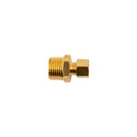 Brass Conical Str. 1/4' Tube X 3/8' M (image for) Brass Conical Str. 1/4' Tube X 3/8' M