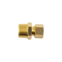 Brass Conical Str. 5/16' Tube X 3/8' M (image for) Brass Conical Str. 5/16' Tube X 3/8' M