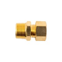Brass Conical Str. 3/8' Tube X 3/8' M (image for) Brass Conical Str. 3/8' Tube X 3/8' M