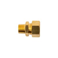 Brass Conical Str. 1/2' Tube X 1/4' M (image for) Brass Conical Str. 1/2' Tube X 1/4' M