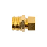 Brass Conical Str. 1/2' Tube X 1/2' M (image for) Brass Conical Str. 1/2' Tube X 1/2' M