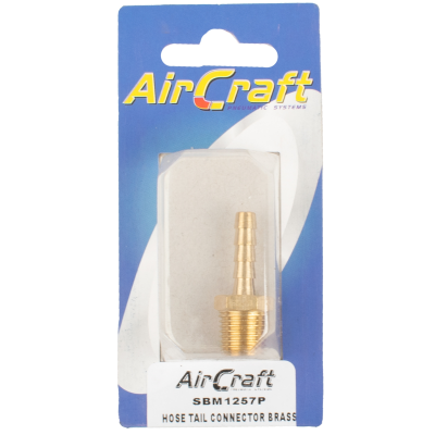 (image for) Hose Tail Connector Brass 1/4m X 6mm 1pc Pack