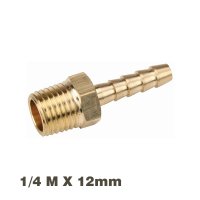 (image for) Hose Connector Brass 1/4mx12mm