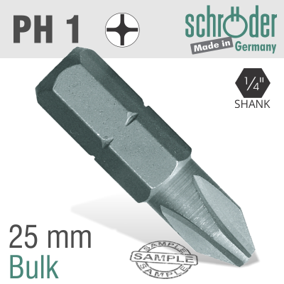 (image for) Phil.no.1x25mm Classic Bit Bulk