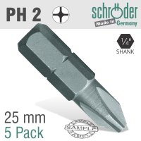 (image for) Phil.no.2x25mm Classic Ins.bit 5 Pack