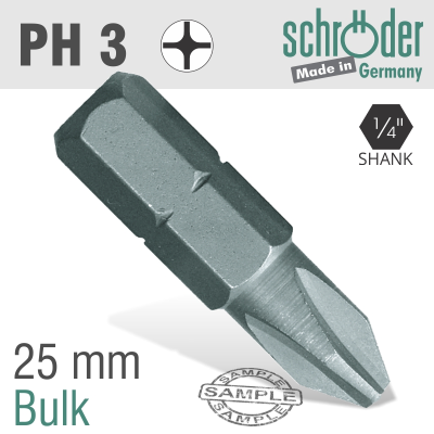 (image for) Phil.no.3x25mm Classic Bit Bulk