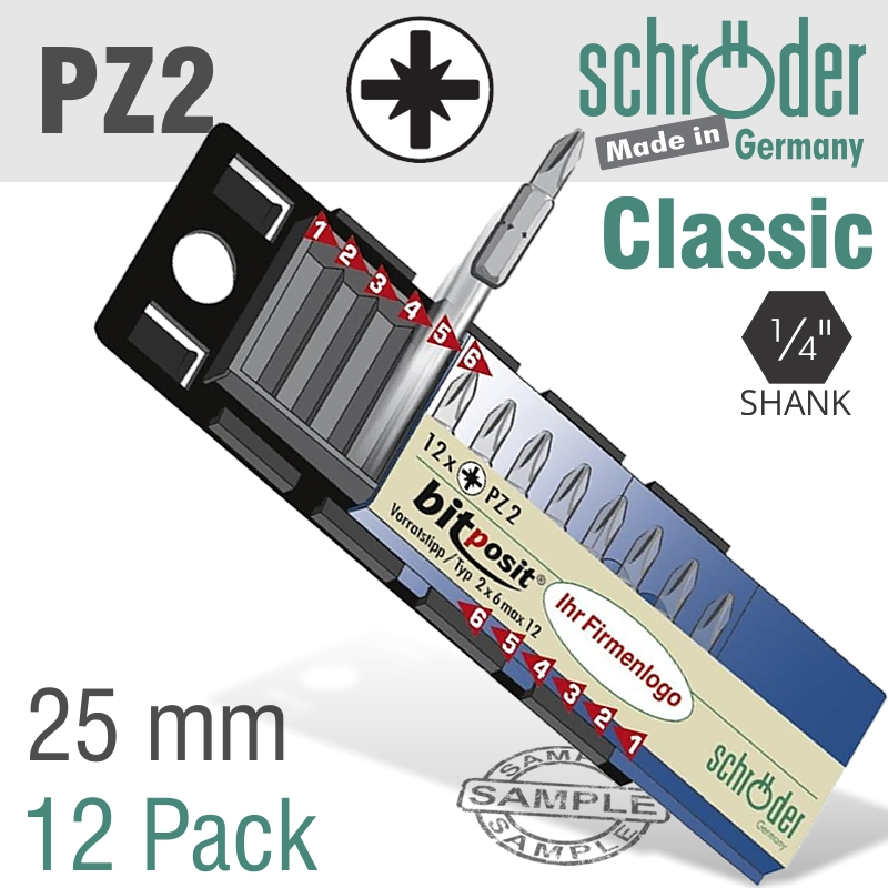 (image for) Pozi.no.2x25mm 12 Per Pack