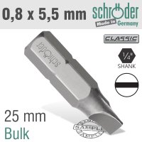 (image for) Slotted Bit 0.8x5.5 25mm Bulk