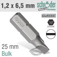(image for) Slotted Bit 1.2x6.5 25mm Bulk