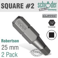 (image for) Sq.recess No.2x25mm Bit 2cd