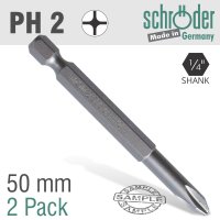 (image for) Phillips No.2 X 50mm Classic Power Bit 2cd
