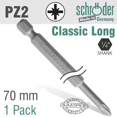 (image for) Pozi.no.2 70mm Power Bit 1cd