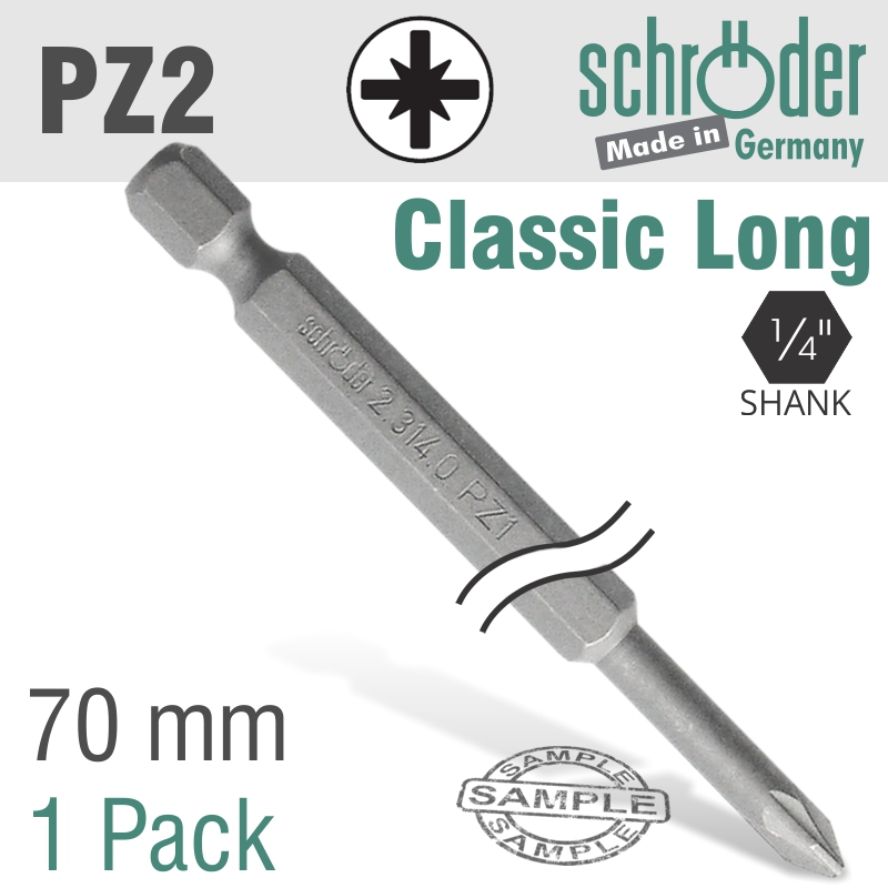 (image for) Pozi.no.2 70mm Power Bit 1cd