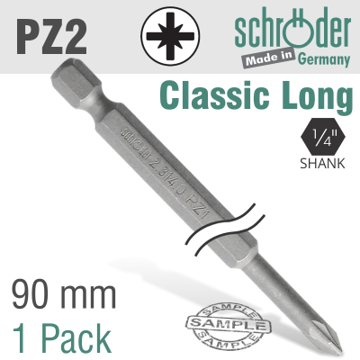 (image for) Pozi.no.2 90mm Power Bit 1cd