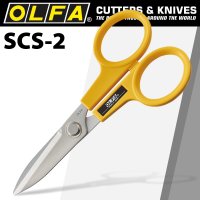 Olfa Scissors W/serrated Ss Blades 173mm (image for) Olfa Scissors W/serrated Ss Blades 173mm