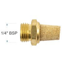 Muffler Brass Conical 1/4' Male (image for) Muffler Brass Conical 1/4' Male