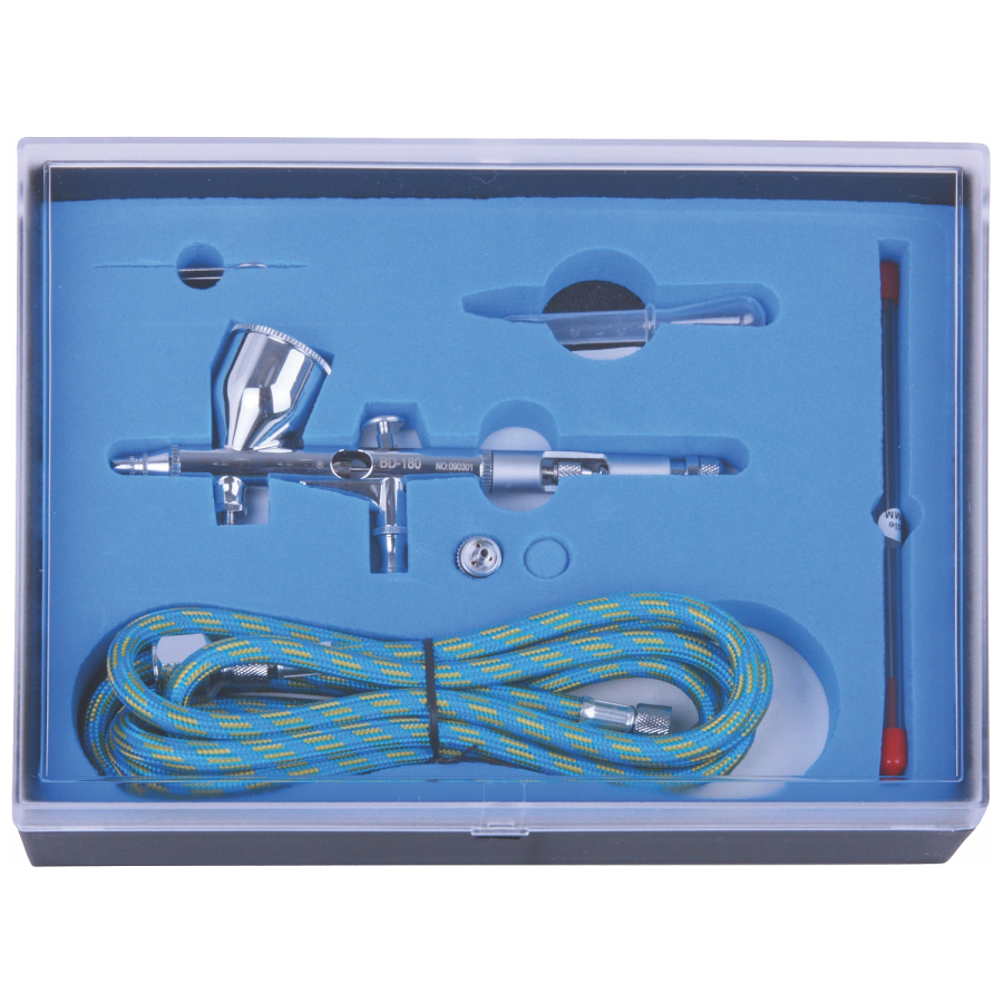 (image for) Air Brush Kit 0.25 0.3mm Nozzles With 1.8m Airhose