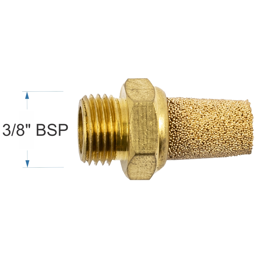 (image for) Muffler Metal Conical 3/8' Male