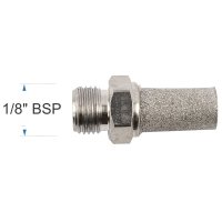 Muffler Metal Conical 1/8' Male (image for) Muffler Metal Conical 1/8' Male