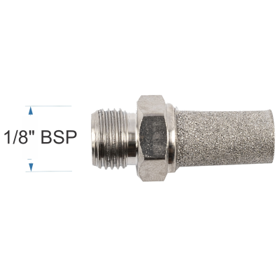 (image for) Muffler Metal Conical 1/8' Male