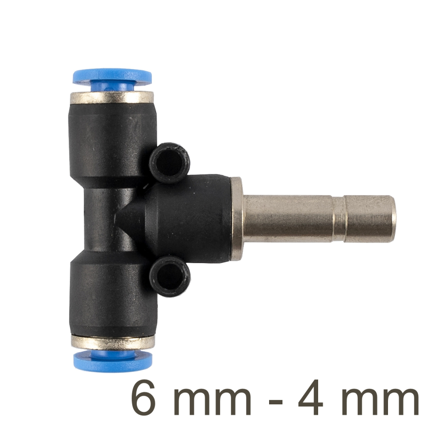 (image for) Red. Insert T-joint Pu 6mm - 4mm