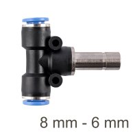 (image for) Red. Insert T-joint Pu 8mm - 6mm