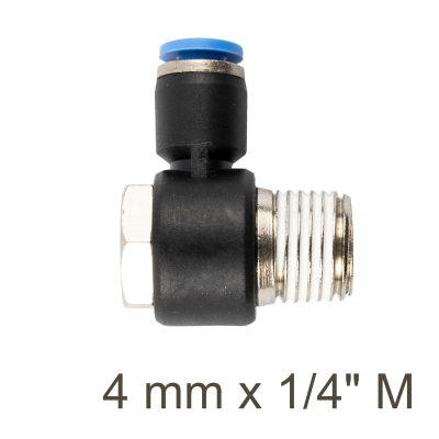 (image for) Swivel Elbow Pu 4mm X 1/4' M