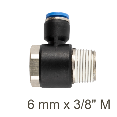 (image for) Swivel Elbow Pu 6mm X 3/8' M
