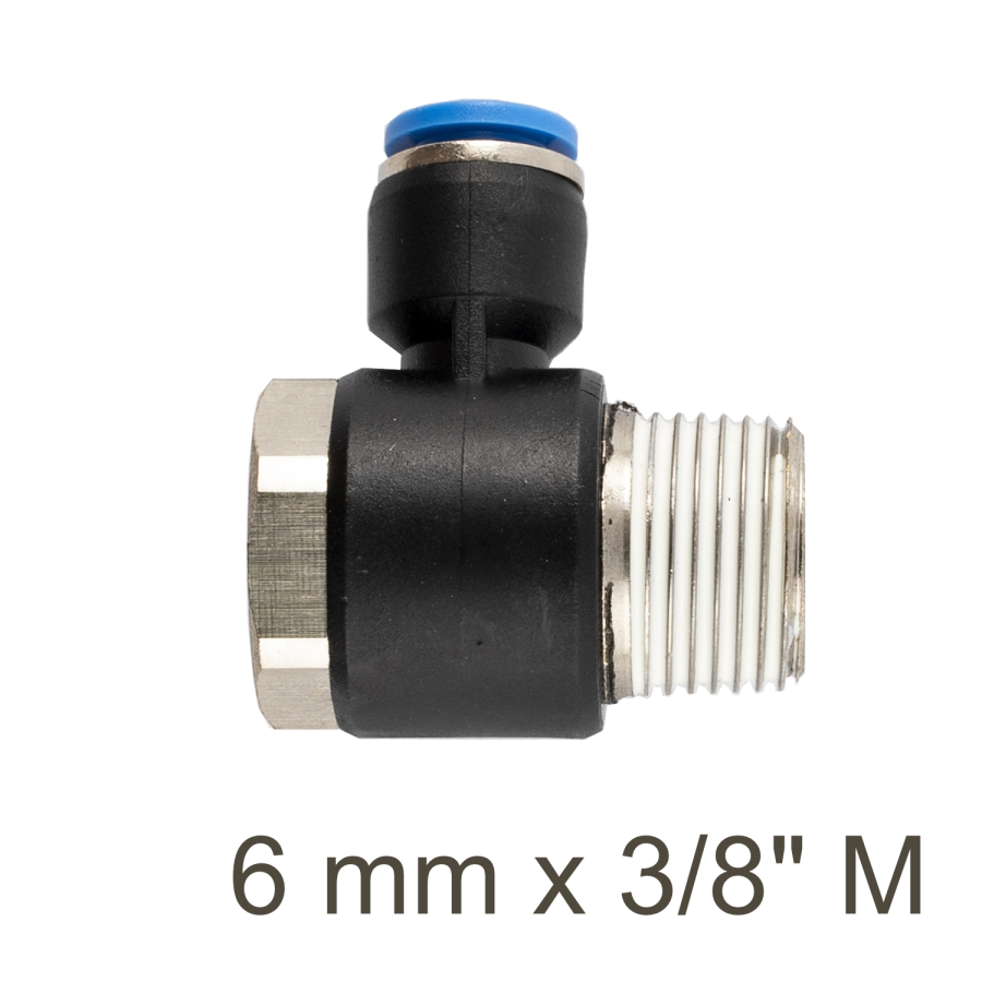 (image for) Swivel Elbow Pu 6mm X 3/8' M
