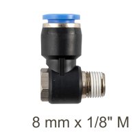 (image for) Swivel Elbow Pu 8mm X 1/8' M