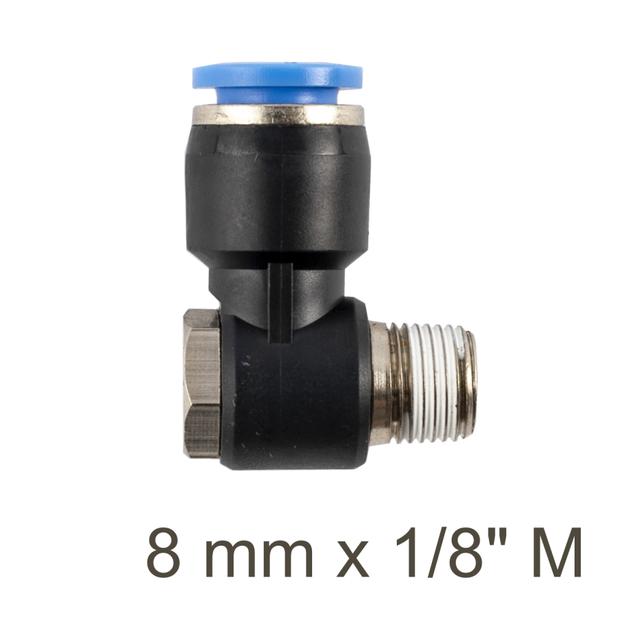 (image for) Swivel Elbow Pu 8mm X 1/8' M