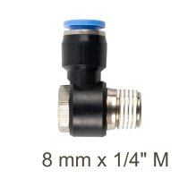 (image for) Swivel Elbow Pu 8mm X 1/4' M