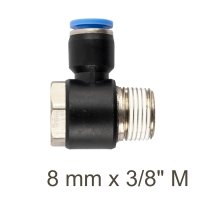 (image for) Swivel Elbow Pu 8mm X 3/8' M