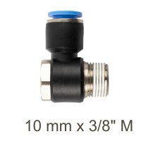 Swivel Elbow Pu 10mm X 3/8' M (image for) Swivel Elbow Pu 10mm X 3/8' M