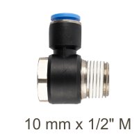Swivel Elbow Pu 10mm X 1/2' M (image for) Swivel Elbow Pu 10mm X 1/2' M