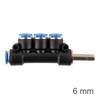 (image for) Insert Manifold Side 4-port Pu 6mm