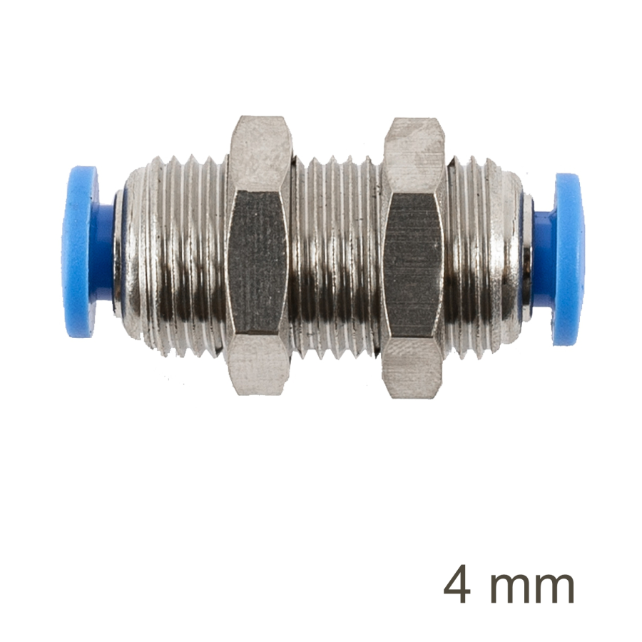 (image for) Metal Bulkhead Str. Connector 4mm
