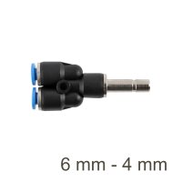 (image for) Red. Insert Y-joint Pu 6mm - 4mm