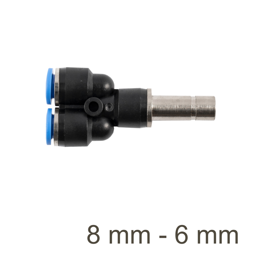 (image for) Red. Insert Y-joint Pu 8mm - 6mm