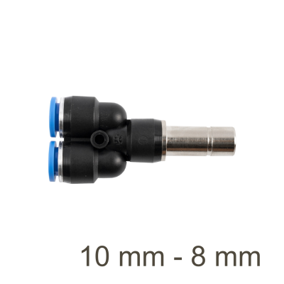 (image for) Red. Insert Y-joint Pu 10mm - 8mm