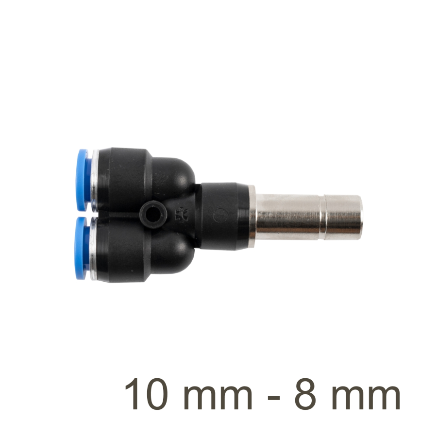 (image for) Red. Insert Y-joint Pu 10mm - 8mm