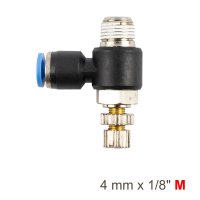 (image for) Flow Control Swiv. Elbow Pu 4mm X 1/8' M