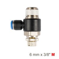 (image for) Flow Control Swiv. Elbow Pu 6mm X 3/8' M