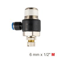 (image for) Flow Control Swiv. Elbow Pu 6mm X 1/2' M