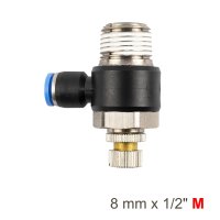 (image for) Flow Control Swiv. Elbow Pu 8mm X 1/2' M