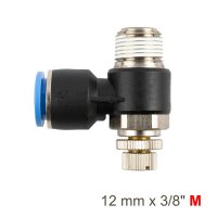 (image for) Flow Control Swiv. Elbow Pu 12mm X 3/8' M