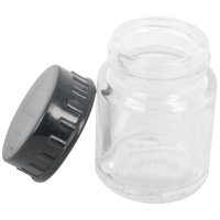 Glass Jar 22cc For Airbrush No Spout (image for) Glass Jar 22cc For Airbrush No Spout