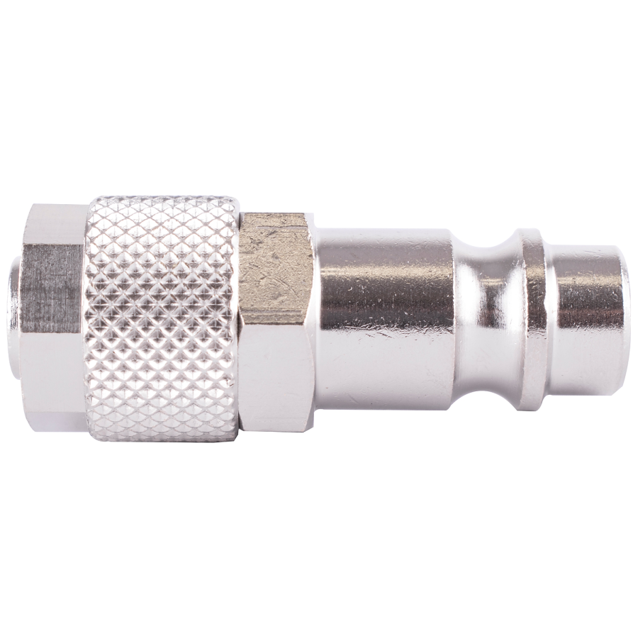 (image for) Pu Hose Connector 8mm Id X 10mm Od Metal German Coupler Insert